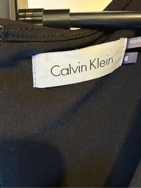 Calvin Klein Black Wide-Leg Wrap Jumpsuit
